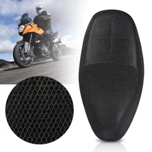 Breathable Summer Cool 3D Mesh Motorcycle Moped Motorbike Scooter Seat Covers Cushion Anti-Slip Waterproof