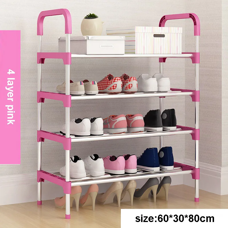 Shoe Rack Easy Assembly Plastic Multiple layers Shoes Shelf Storage Organizer Stand Shoe cabinet Fashion living room furniture