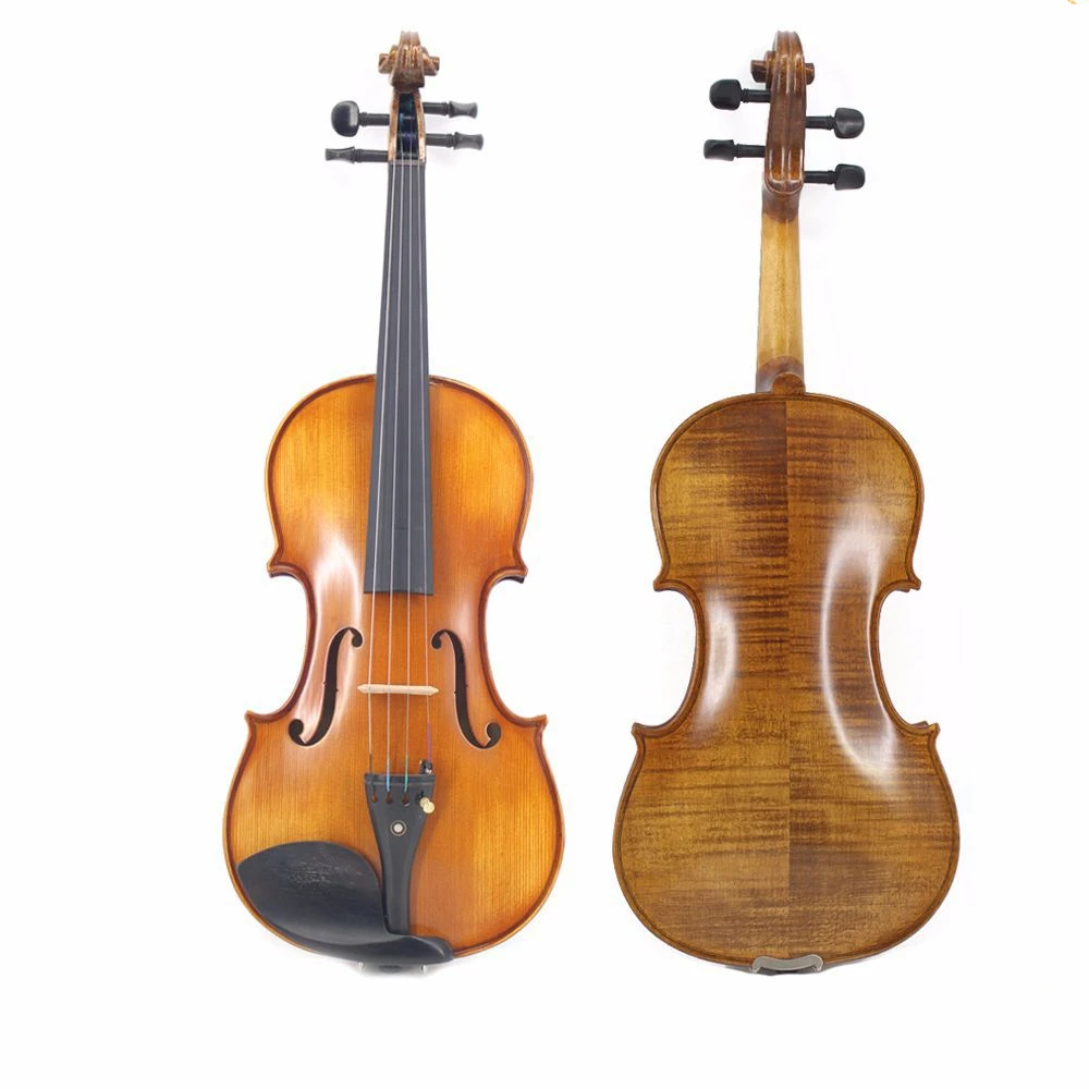 

Professional Handmade High-grade Spruce Solid Wood Vintage Violin Case Bow Rosin Set for Professional Players Bow TL002-2