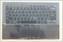 Английский Клавиатура для ноутбука sony Vaio SVP1321ECXB SVP1321GGXBI SVP1321HGXBI SVP1321ZRZBI нам Touchpad Подсветка palmrest крышка