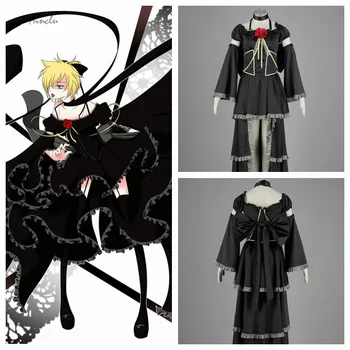 

Ainclu Free Shipping Hatsune Vocaloid Miku Kagamine Rin Adult Cosplay Costume Customize for plus size adults