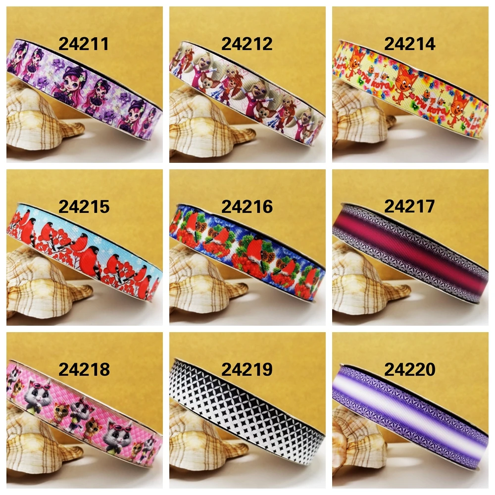 

Free shipping 2016 new arrival ribbons Hair Accessories ribbon 10 yards printed grosgrain ribbons 24211