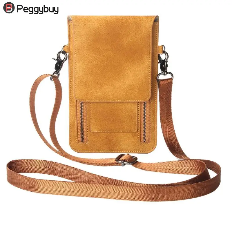 Waist Bag Canvas Multi Layer Zipper Phone Pouch Belt Clip