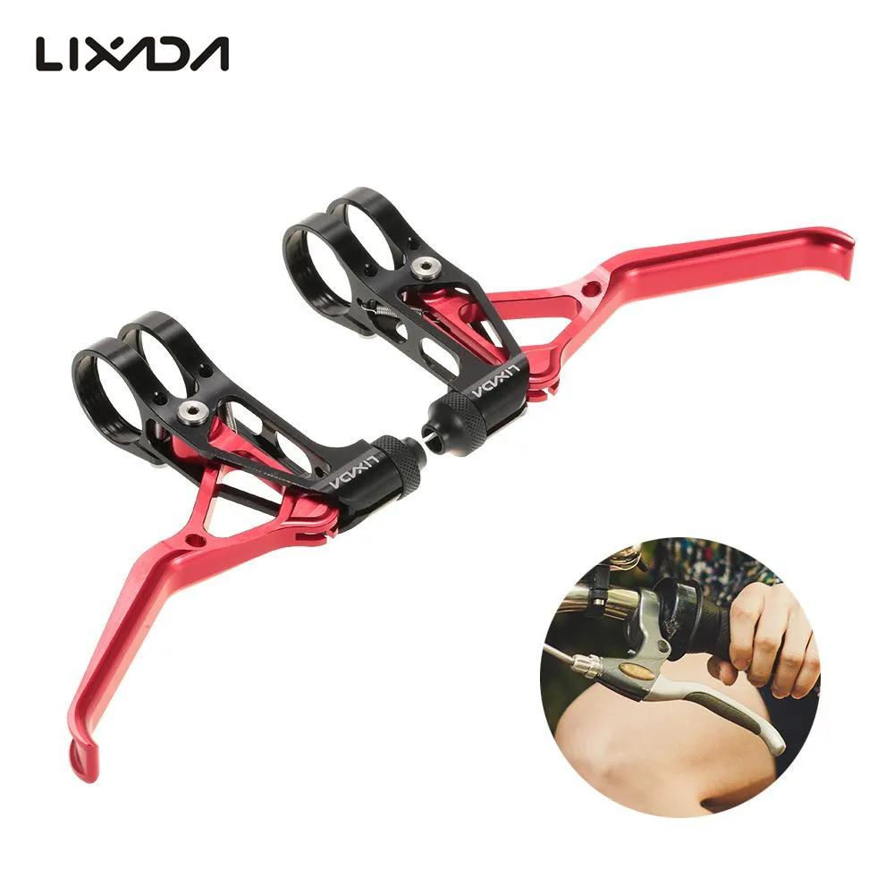 Aluminum Bicycle Brakes Handle Bike Mechanical V/Disc Brake Levers 3