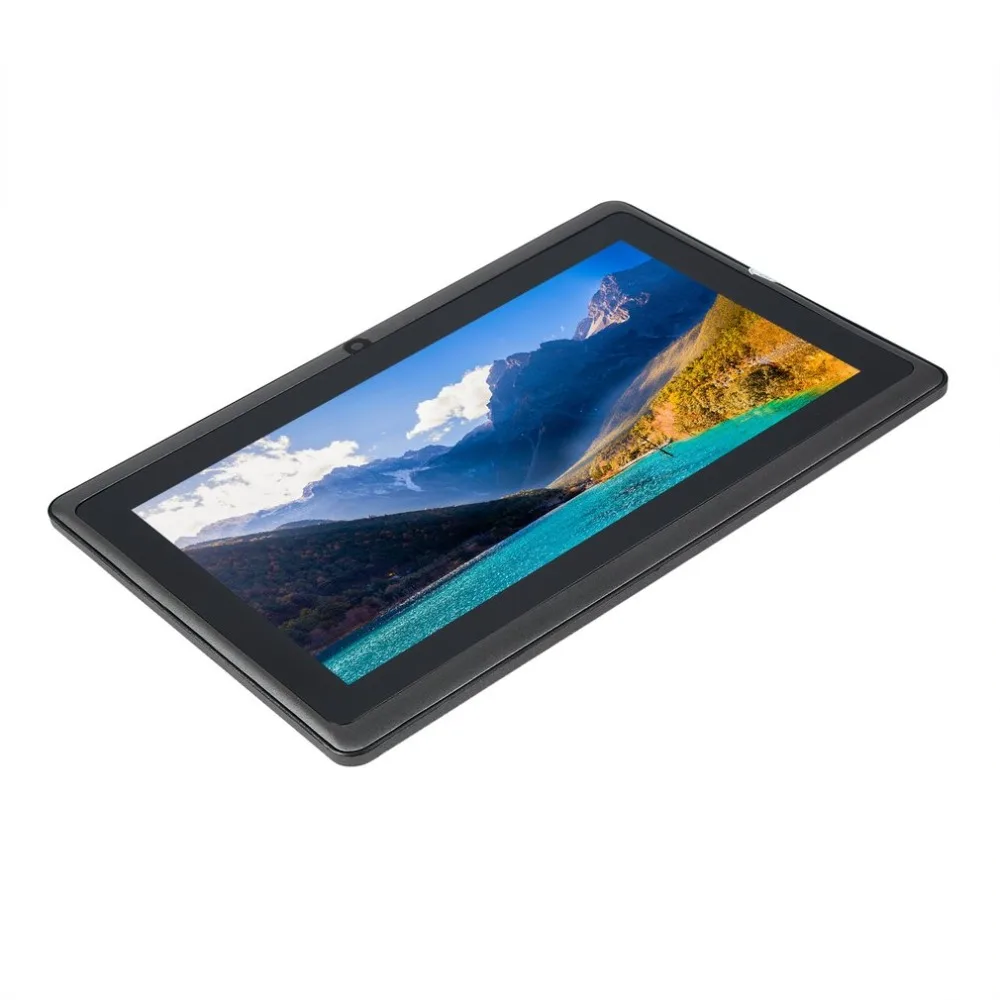 7 inch Children Tablets PC 512MB+4GB A33 Quad Core Dual Camera 1024*600 Android 4.4 Tablet PC With Silicone Cover