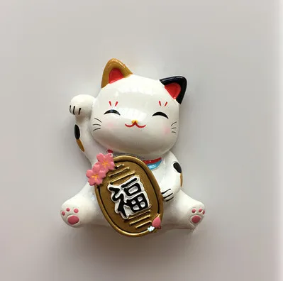 Гром ворота башня, башня, Lucky Cat, смола, 3D магниты на холодильник, Япония, сувениры для туристов, холодильник, магнитные наклейки, домашний декор - Цвет: 001