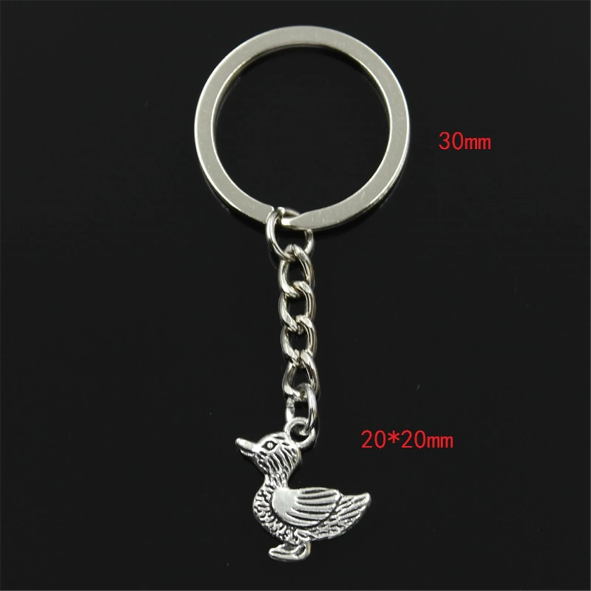 metal duck keychain