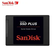 SanDisk SSD PLUS Внутренний твердотельный накопитель 120 ГБ 240 ГБ 480 ГБ SATA III 2," жесткий диск твердотельный диск SSD для настольного ноутбука
