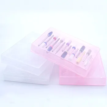 

High quality electric nail drill bits storage box fashion high quality nail fine ceramic nail drill bits storage box promotion