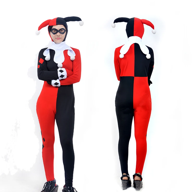 Super Villain Batman Dr. Harley Quinzel Cosplay Ladies Women Halloween