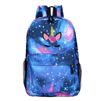 

Unicorn Travel bagpack Laptop Knapsack Unicornio Children Bag black Mochilas Escolar Boys Backpack Teenager School Bags Girls