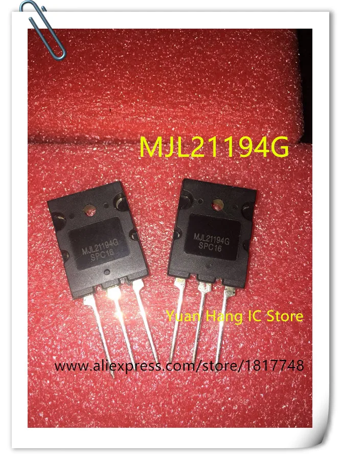 Бесплатная доставка! 20 шт./лот MJL21194G MJL21194 L21194 21194 транзистор NPN 250V 16A TO264 |