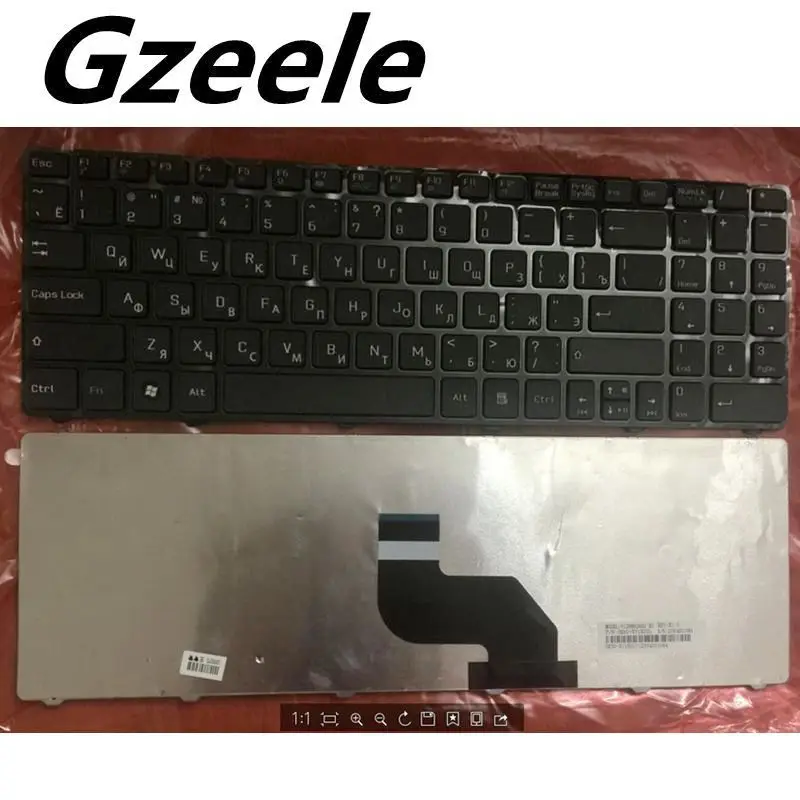 Baratos Teclado ruso GZEELE para MSI CX640 CR640 CR643 CX640DX A6400 RU teclado de ordenador portátil negro V128862AS1
