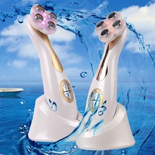 Мезотерапия для лица, Электропорация, радиочастотный светодиодный фотонный прибор для ухода за кожей лица, подтяжка лица, машина для красоты