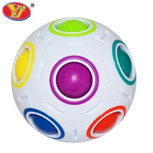 YJ Творческий магический куб скорость радуги, пазлы футбольный мяч обучающие игрушки для детей и взрослых высокого качества