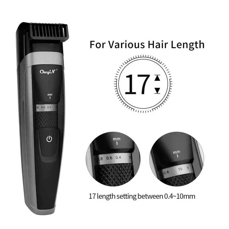 

USB Quick Charge Electric Hair Clipper Men Pro Cordless Hair Trimmer Low Noise Hair Cutting Machine Beard Trimmer Shaving Razor