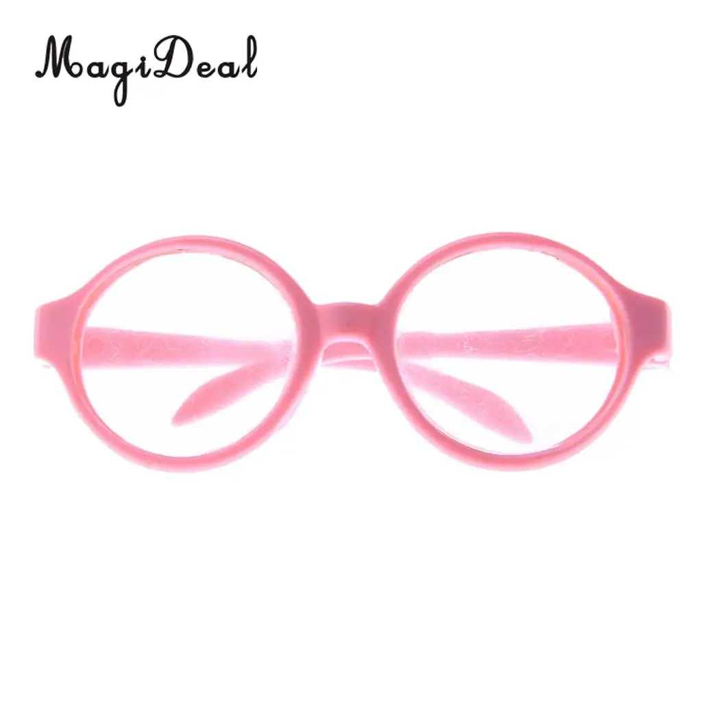 1Pair Cute Doll Glasses Black Eyeglasses Made for 18 inch American Doll My Life Dolls Clothes Accs Children Girls Toy