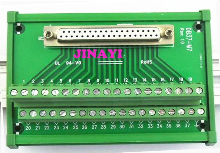 2 шт. DB37 37 контактов D-SUB DR-37 мужские и женские сигналы терминал PCB Breakout ряда разъем