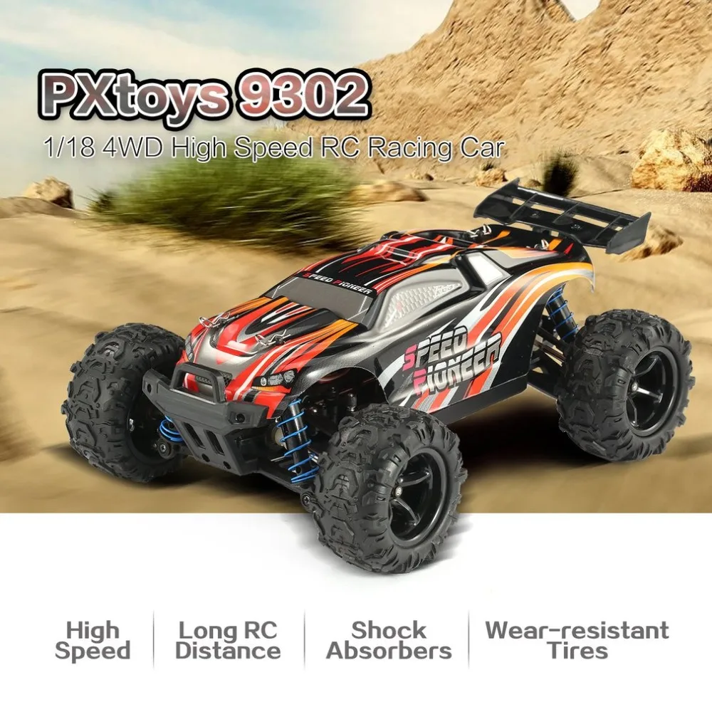 4WD внедорожных RC автомобиля PXtoys № 9302 Скорость для Pioneer 1/18 2,4 ГГц Truggy Высокая Скорость Радиоуправляемый гоночный автомобиль RTR RC Monster Truck