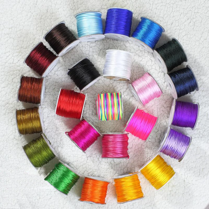 

Wholesale 2 balls/lot 76 meters natural crochet Nylon thread thick 2mm yarn hand Knitting yarn Filament
