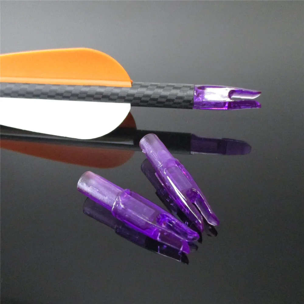 archery arrow nocks clear purple  (3)