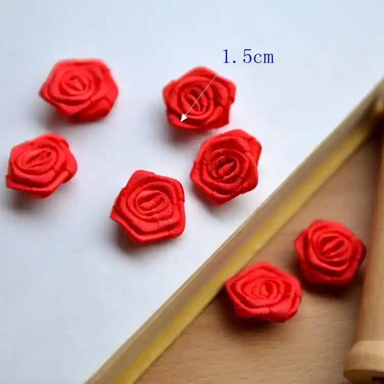 wedding dress with red roses