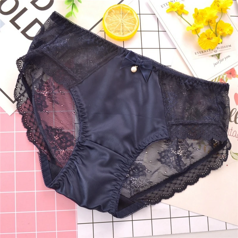 women's panties sik silk mujer panties sexy ropa interior femenina Sex plus size women sexy lace lingerie thong|women's panties| - AliExpress