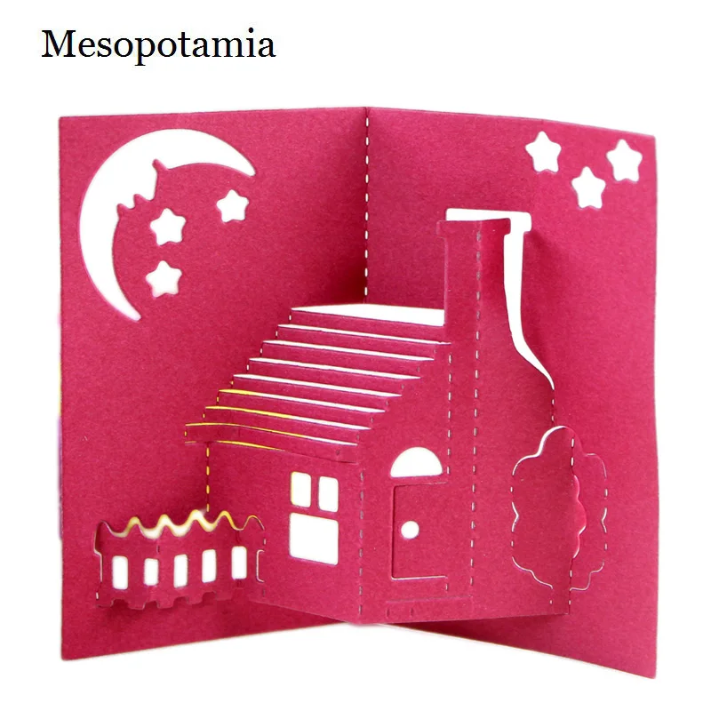 DIY Scrapbooking Metal Big Dies Albums 3D Romantic Home Stars Die