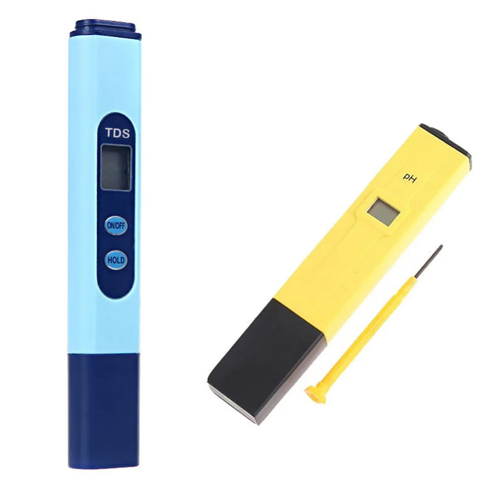 Buy Digital EC Conductivity Meter Tester Pen + PH Meter Hydroponics 0.0 to 14