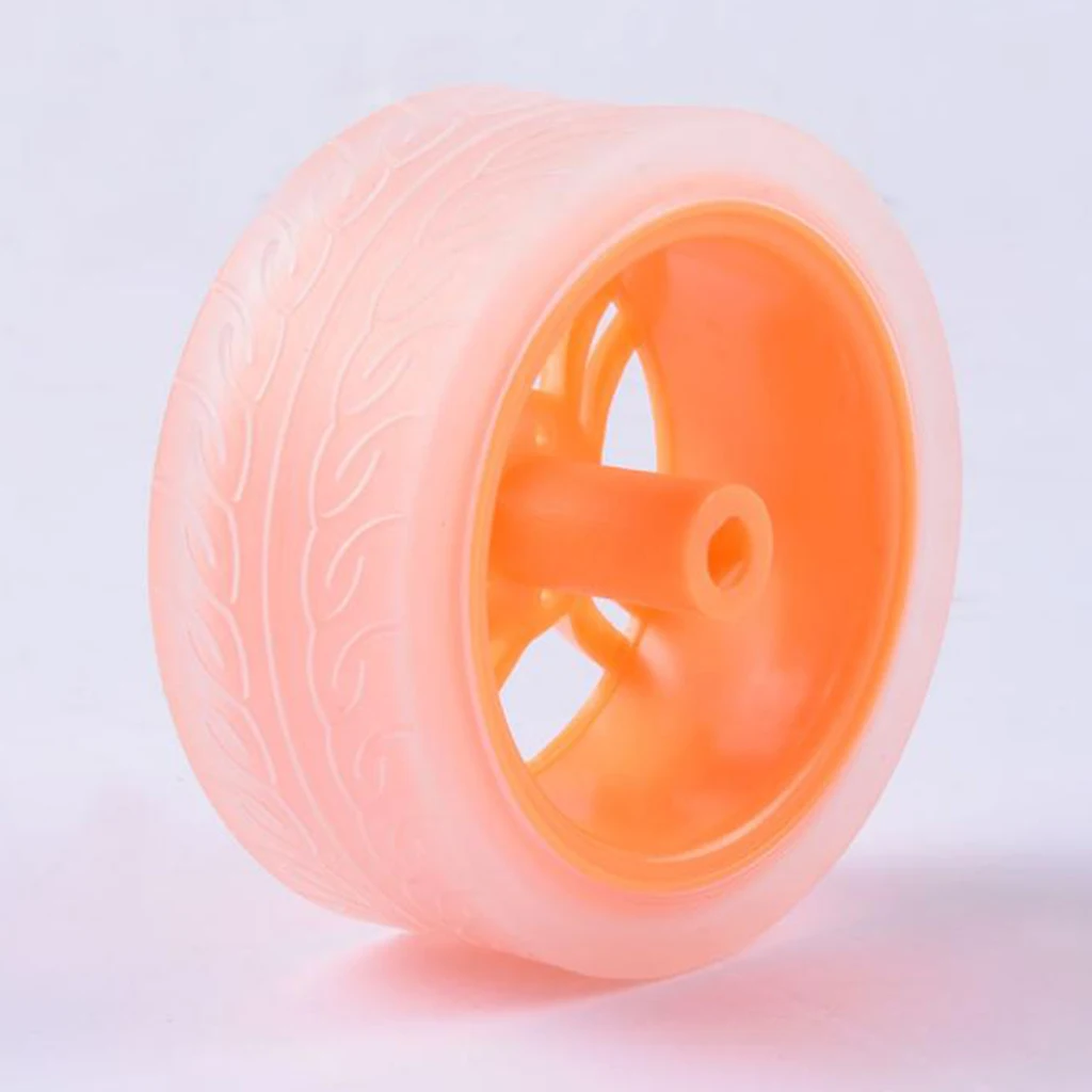 DIY Rubber Plastic Motor Wheel Tyre Tire For Smart Robot Car wheels