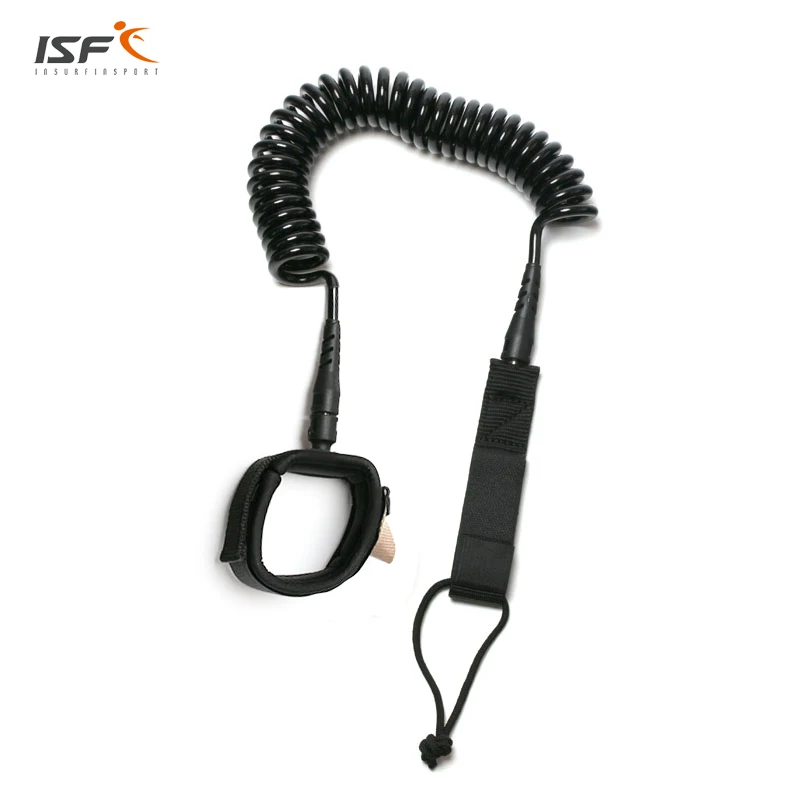 

Surf board Coiled 7mm 10Foot Adjustable Surfing Bodyboard Wrist Ankle Safety Swivel Surf Leash Surfboard Paddle Strap Kit Leash
