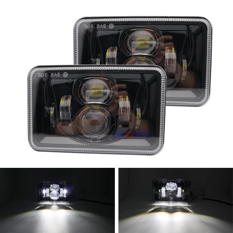 

4x6" LED H4 Projector Headlight For Honda XR650 XR250 XR400 Suzuki LED Conversion Headlight Lamp For Honda Motorcycle Headlamp