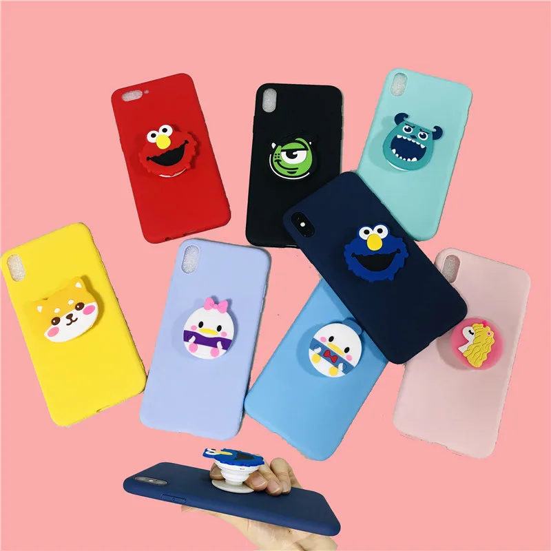 

Cartoon Mickey Minnie Case For Huawei Y3 2018 Y5 Y6 Y7 Prime Y9 2018 2019 Y5 Lite 2017 Candy Soft Silicone Cover 3D Phone Holder