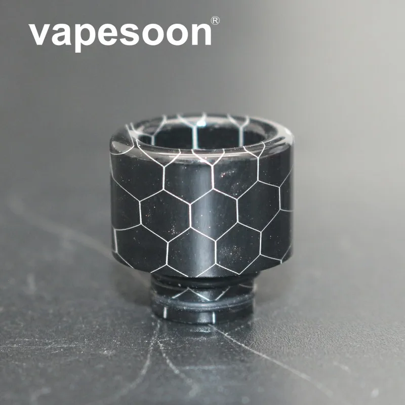 

Hot ! 510 Snake Drip Tip Epoxy Resin Wide Bore For Ijust S RTA RDA Tank E Cig Vaporizor Vape Accessories Mouthpiece 6 colors