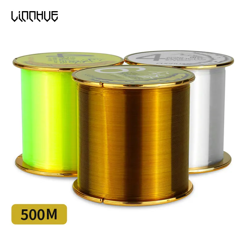 LINNHUE 500M 10-42LB Nylon Fishing Line Long Shot Durable Monofilament Japan Material Freshwater Carp Fishing Accessories 3color LINNHUE 500M 10-42LB Nylon Fishing Line Long Shot Durable Monofilament Japan Material Freshwater Carp Fishing Accessories 3color