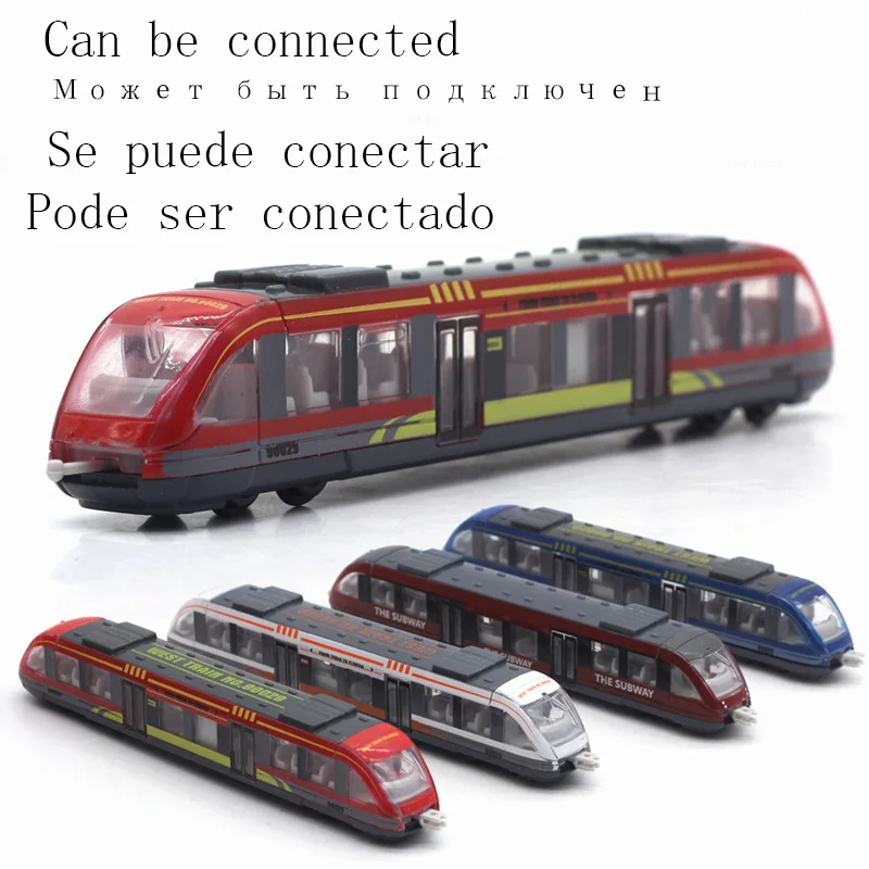 toy car train set diecast 1:43 die cast car toy scale model for boys car train subway set hot for kids children's educational