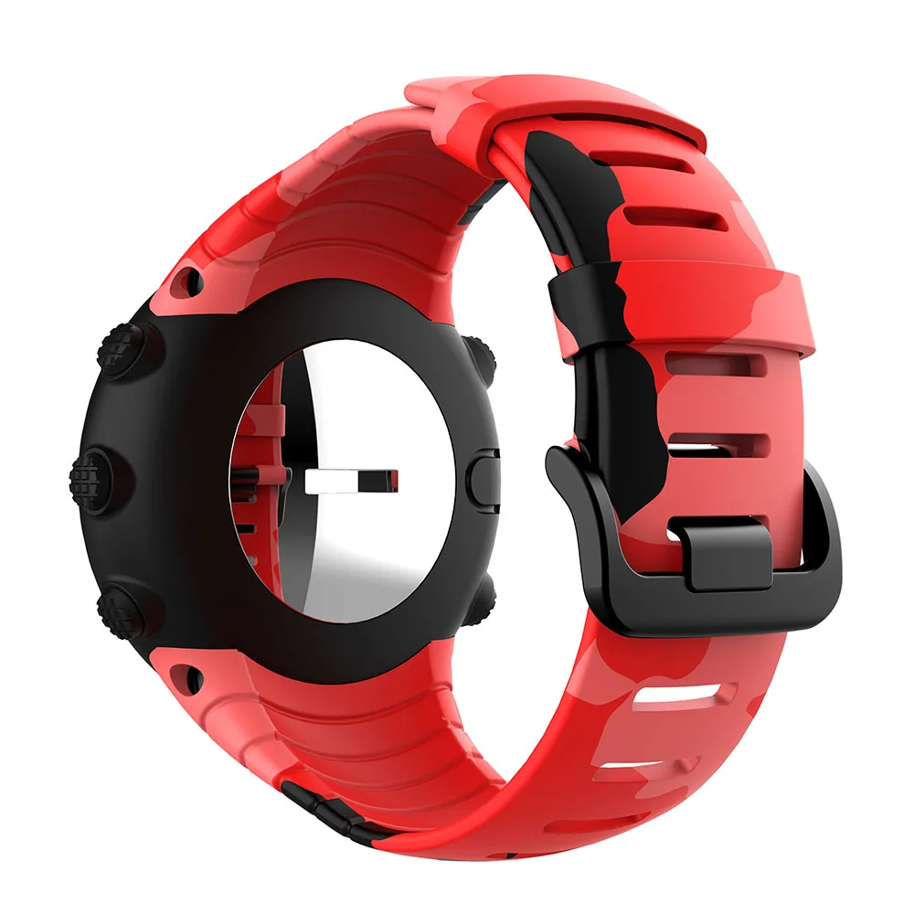 Ремешок для часов Sunnto core силиконовый сменный регулируемый спортивный умный резиновый ремешок для часов Suunto core классический спортивный браслет - Цвет ремешка: D