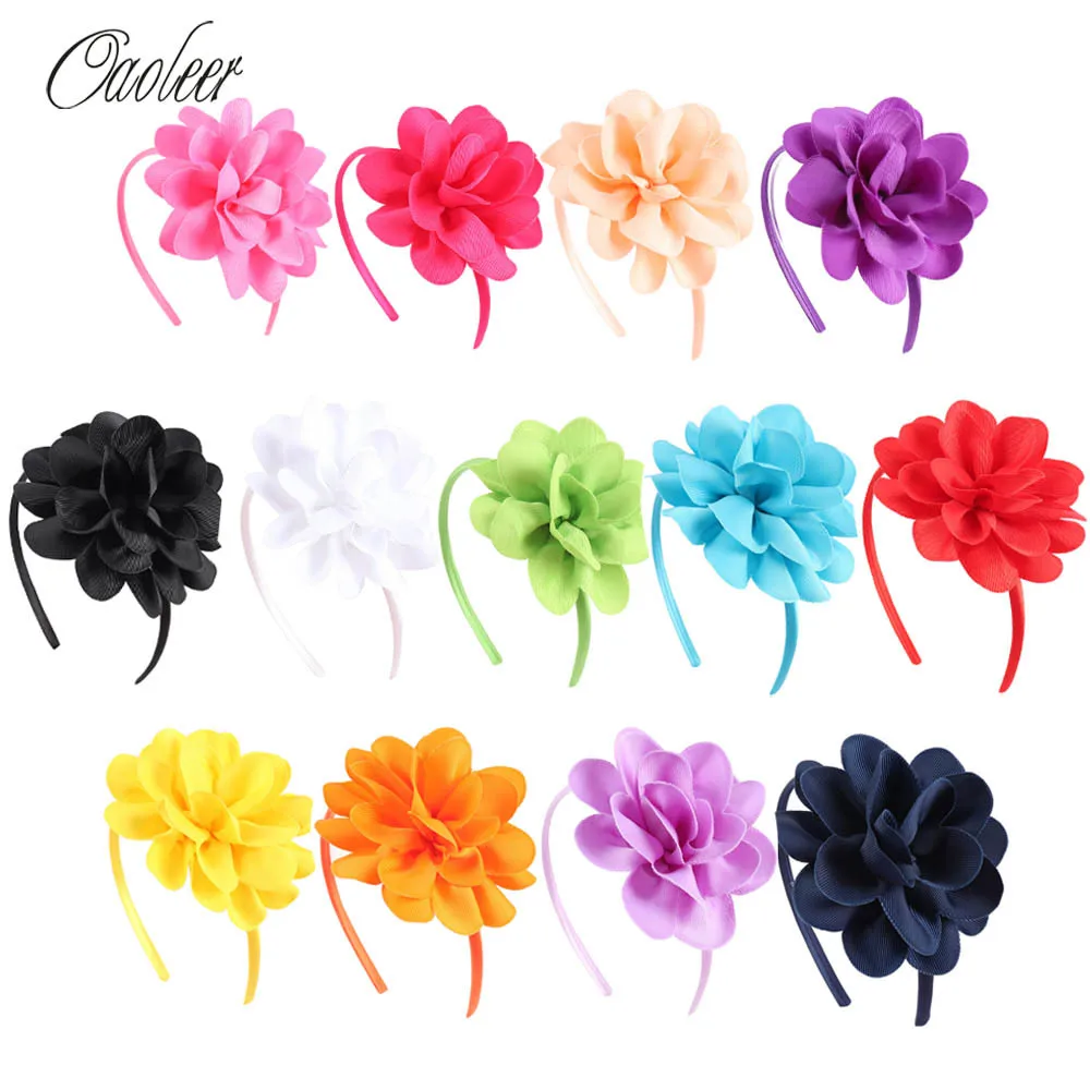 

Hot Sales 10 pieces/lot High Quality Hair Band With Grosgrain Ribbon Hair Band For girls Children Accessories