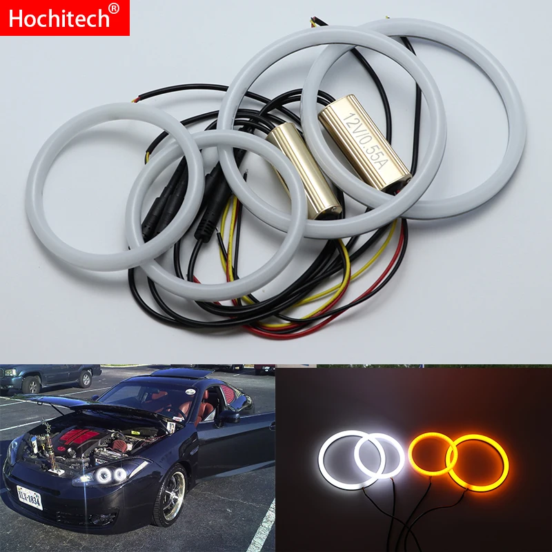 Кольцо-гало для указателей поворота Hyundai Tiburon 2007 2008 GK FL2 белого и янтарного цветов