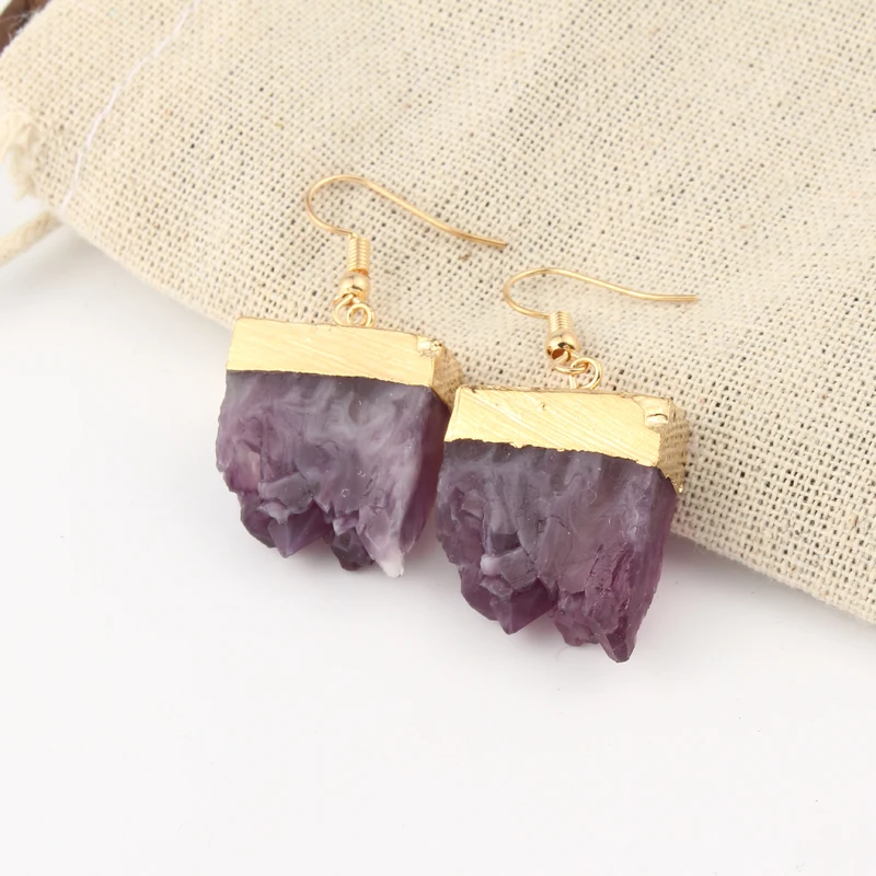 Dayoff Boho Pink Green Handmade Earings For Women Jewelry Unique Resin Irregular Big Earing Mountain Drop Earrings E168 - Image 5