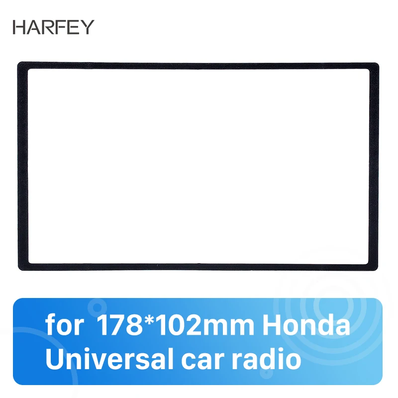 

Harfey 2 Din 178*102mm Universal Car Radio Fascia for HONDA Accord Civic CR-V H-RV Odssey Prelude CD Trim Refitting Panel Frame