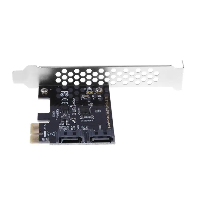 Новая плата PCIE SATA адаптер PCI E преобразователь Express в SATA3.0 2 портовый для
