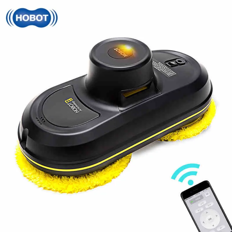 

2019 HOBOT Smart Automatic Window Cleaning Robot Vacuum Cleaner Cleaning 5600Pa High Suction Remote Control Wet Dry Wiping Robot