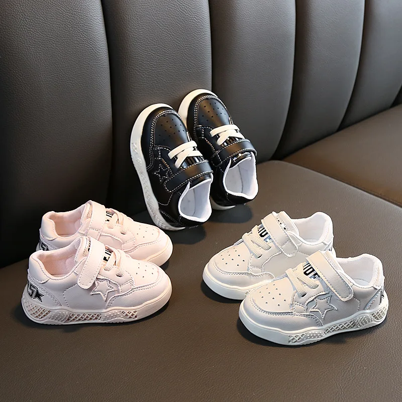 

2019 Children's Shoes Autumn Boys and Girls Sports Soft Bottom Casual Shoes Single Shoes Toddler Shoes First Walkers