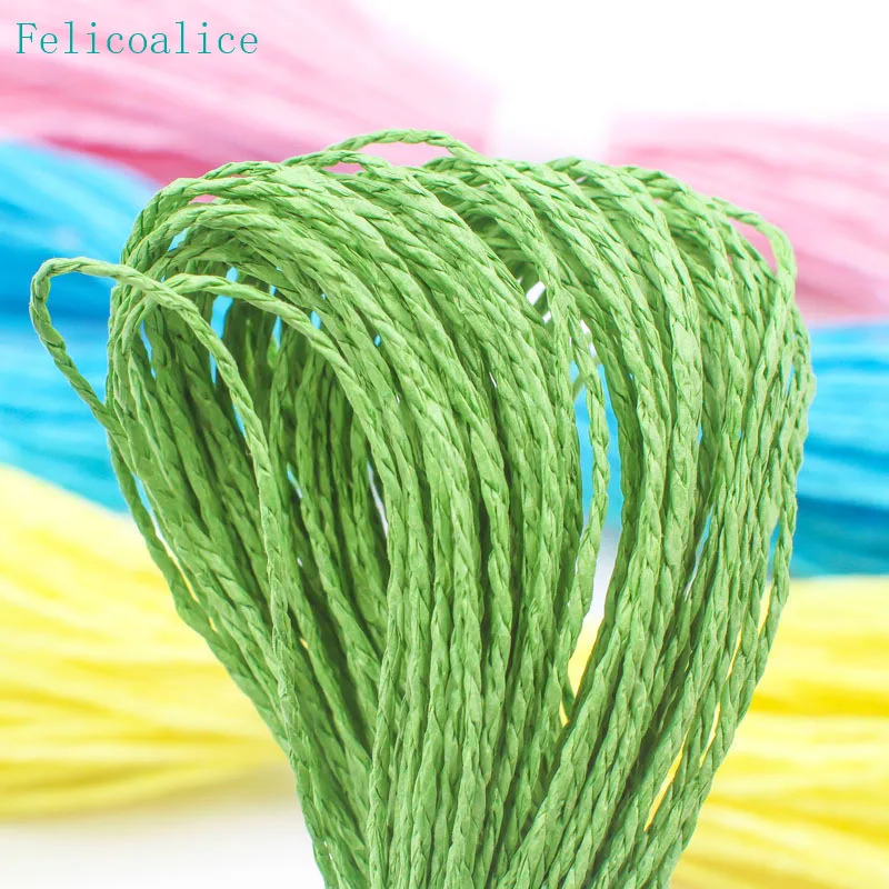 2mm*30meter 1lots Home Decorations Colorful Paper Twine String DIY Handmade Material Wedding Birthday Party Supplies