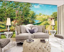 

3d wallpaper custom photo non-woven mural European rural field decoration oil painting 3d wall murals wallpaper living room
