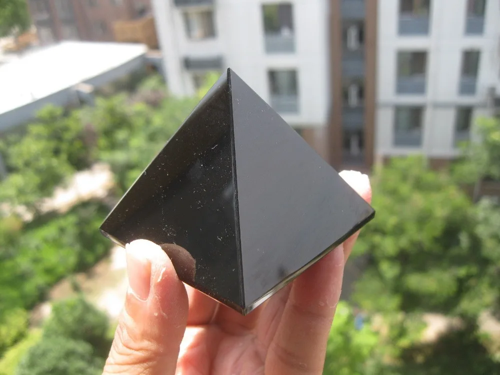 2400 г(5.28lb) натуральный кристалл кварца обсидиан целительная Пирамида 14 шт./лот