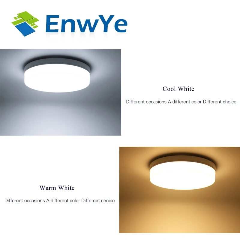  EnwYe Square / Circular ceiling light AC 85-265V led lamp 18W 24W 36W 48W LED Panel Light Surface M - 32987244317