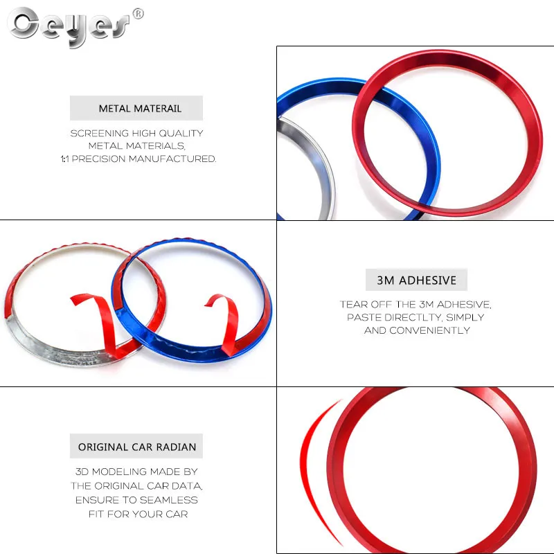 Car steering wheel decoration circle ring sticker for MERCEDES (14)