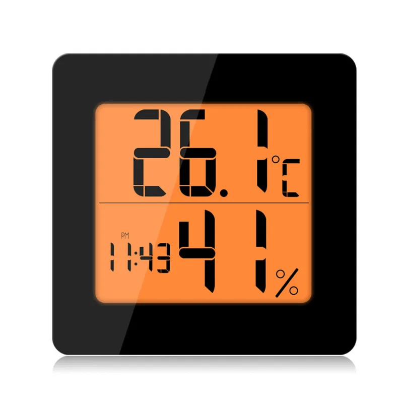 Домашняя Температура влажность стол светодиодный цифровой электронный Беспроводной термометр гигрометр Будильник P0